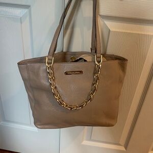 Michael Kors Tan Leather Satchel Handbag